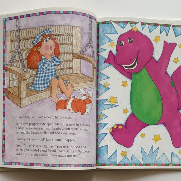 Vintage 1990s Barney Books: Just Imagine with Barney & Barney's Trick or Treat - Picture 5 of 16